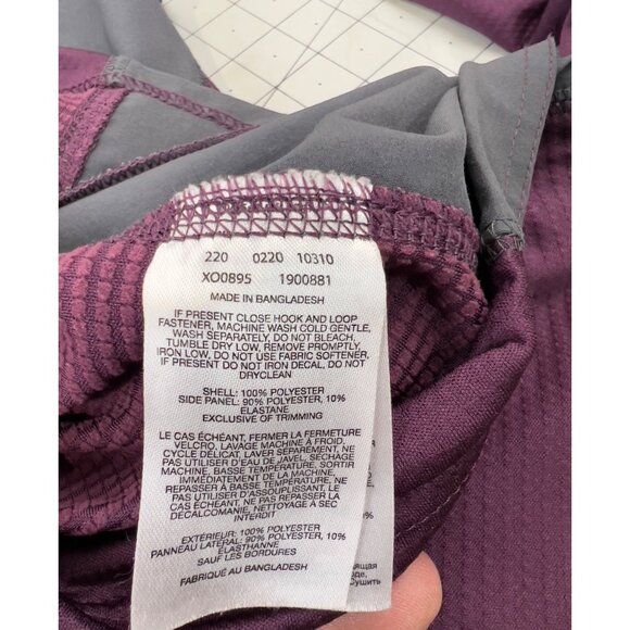 Columbia Men’s Large Canyon Hooded Fleece Jacket Omni-Wick Purple & Gray - Picture 9 of 11